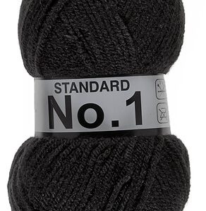 Lammy Yarns No 1 - No1 -001 Zwart