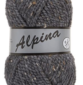 Lammy Yarns Alpina 6 - 425 Tweed Grijs
