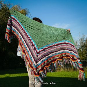 Haakpakket Cosy Olive Rose Sjaal