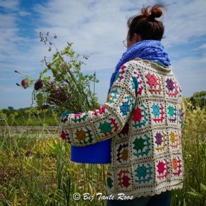 Haakpakket Glamour vest Karin Bloemen