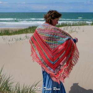 Haakpakket Melody Rose Shawl Koraalmix