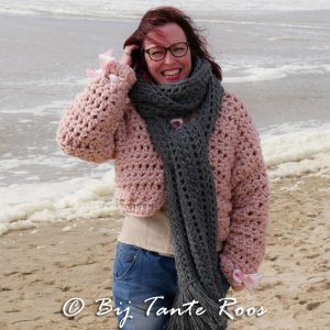 Haakpakket Simplex Rose Sjaal