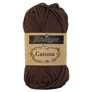 Scheepjes Catona 50gr - 162 Black Coffee