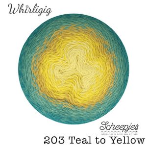Scheepjes Whirligig - 203 Teal to Yellow